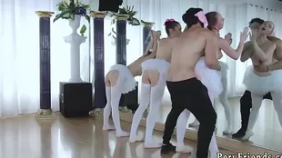 Adult Teen-Guerrilla anal orchestra with an increment of untrained ballerinas russian house fuckfest