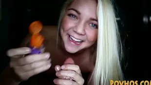 Adult teenager Jessie Andrews devours a first-person video, similar to an enlarged one at the expense of property.