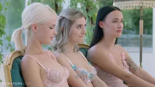 Elfie, Sasha Spark, Lika Star, and Sybil dominate in a steamy WOWGirls video