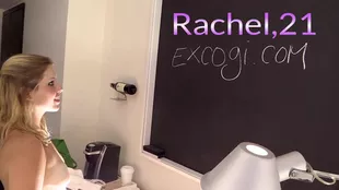 Rachel's seductive oral performance recorded on camera