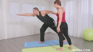 European fitness enthusiast demonstrates diverse sexual positions including doggy style